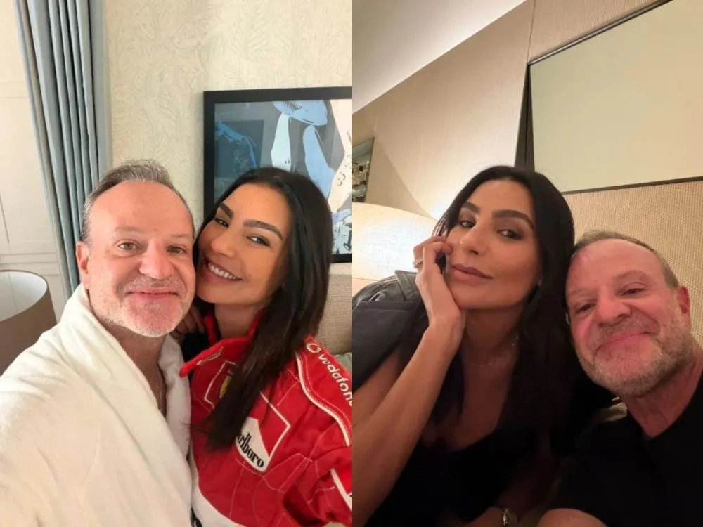 Rubinho Barrichello e Cíntia Chagas terminam namoro menos de um mês após assumirem relação