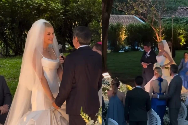 Ana Hickmann e Edu Guedes se casam em cerimônia luxuosa no interior de São Paulo